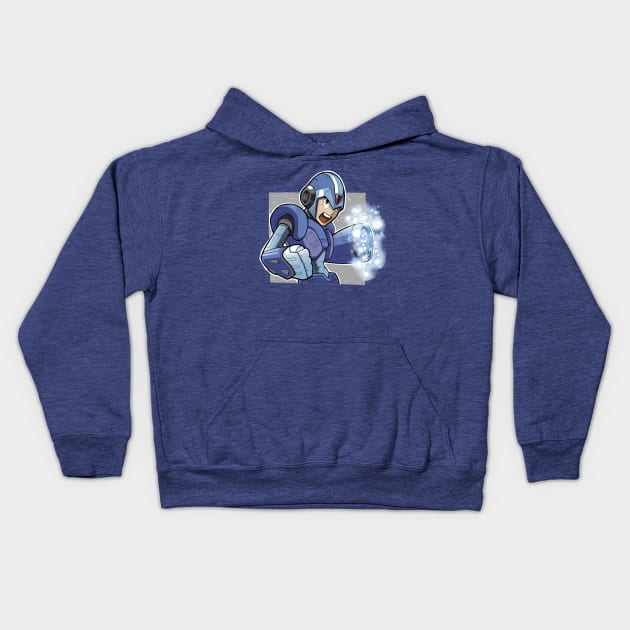 MEGA POWER! Kids Hoodie by robo_ohno